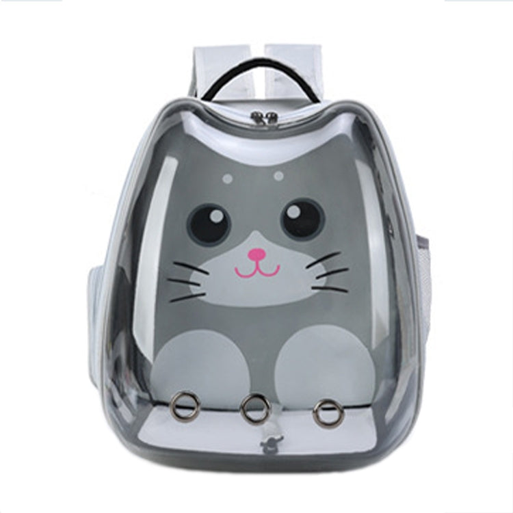 Cartoon Pattern Cat Transparent Pet Bag Space Capsule Portable Pet Backpack, Color: Grey - Pet Bags by PMC TechLife | Online Shopping South Africa | PMC TechLife | Buy Now Pay Later Mobicred