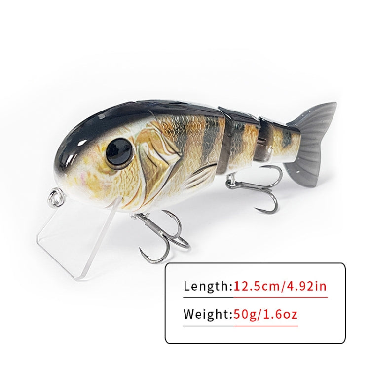 With Tongue Plate 3 Section Bionic Fish Lua Sea Fishing Freshwater Universal Floating Fake Bait(LK088-04) - Fishing Lures by PMC TechLife | Online Shopping South Africa | PMC TechLife | Buy Now Pay Later Mobicred