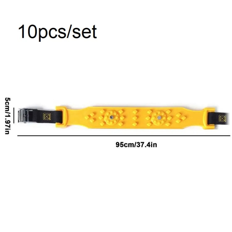 Car Snow Tendon Widened Thickened Tire Anti-skid Chain(10pcs/set) - free shipping - PMC TechLife - Order now!