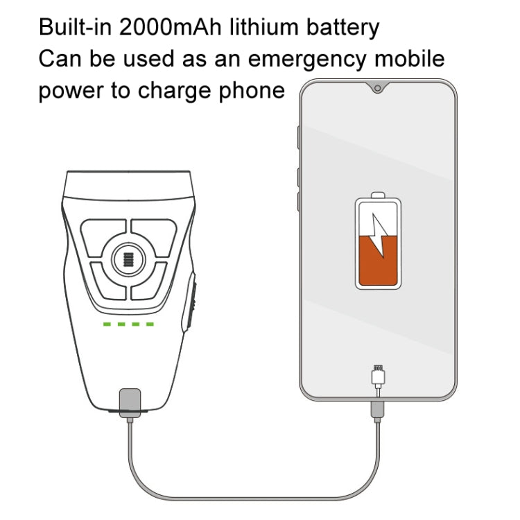 Dual Ultrasonic Repeller Pet Stop Barker With Mobile Power Supply Flashing Lighting Horn Function(Black) - Training Aids by PMC TechLife | Online Shopping South Africa | PMC TechLife | Buy Now Pay Later Mobicred