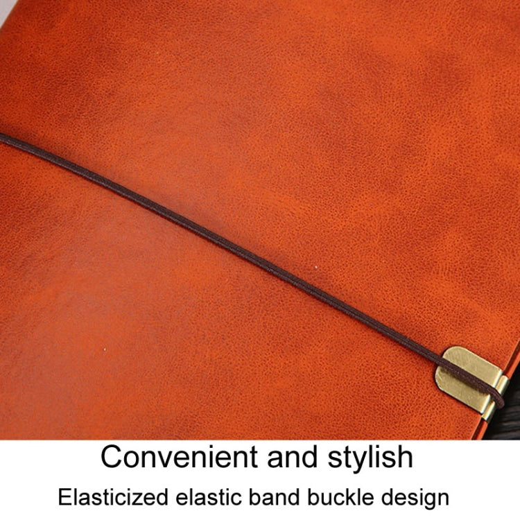 A6 Business Office Loose Leaf Notes Student Conference Diary Recording Notebooks(Red Brown) - free shipping - PMC TechLife - Order now!