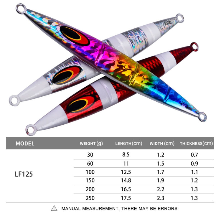 PROBEROS F125 Jogging Steelhead Deep Sea Boat Fishing Lure Rapid Sinking Sea Fishing Fake Bait, Size: 30g(Luminous Color C) - Fishing Lures by PROBEROS | Online Shopping South Africa | PMC TechLife | Buy Now Pay Later Mobicred