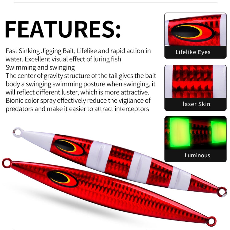 PROBEROS F125 Jogging Steelhead Deep Sea Boat Fishing Lure Rapid Sinking Sea Fishing Fake Bait, Size: 30g(Luminous  Color D) - Fishing Lures by PROBEROS | Online Shopping South Africa | PMC TechLife | Buy Now Pay Later Mobicred
