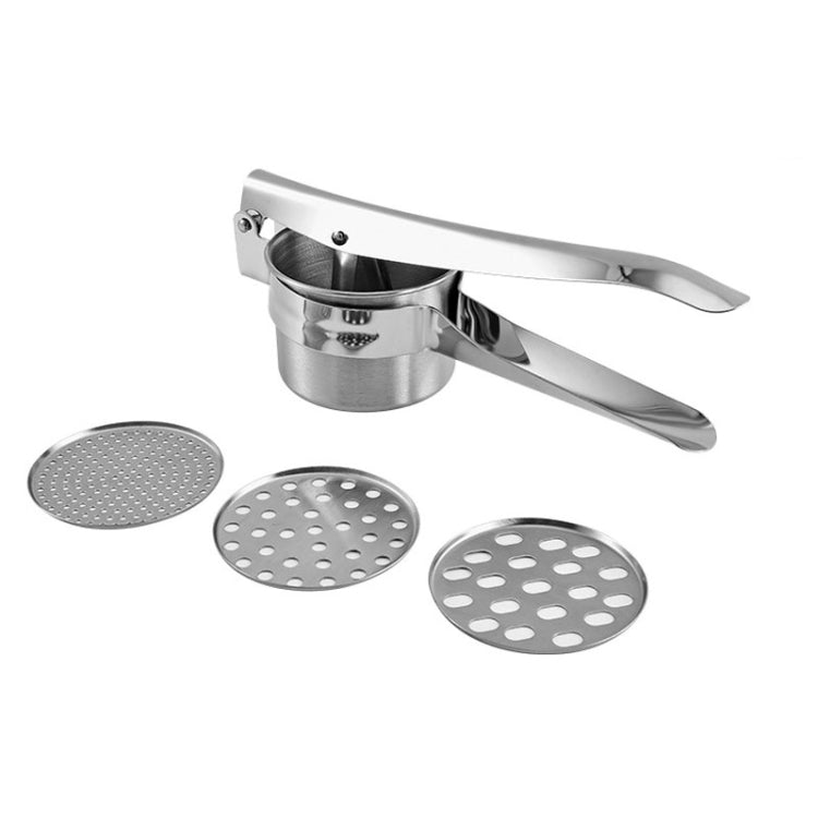 Stainless Steel Potato Press Manual Juicer Vegetable And Fruit Squeezer, Model: 3 In 1 - Stirrer & Squeezer by PMc TechLife | Online Shopping South Africa | PMc TechLife | Buy Now Pay Later Mobicred