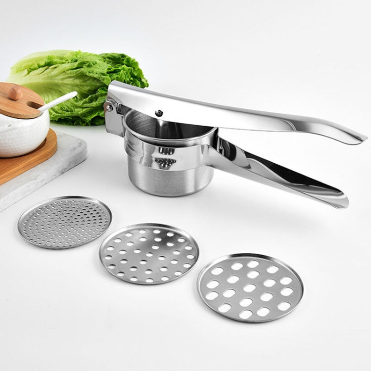 Stainless Steel Potato Press Manual Juicer Vegetable And Fruit Squeezer, Model: 3 In 1 - Stirrer & Squeezer by PMc TechLife | Online Shopping South Africa | PMc TechLife | Buy Now Pay Later Mobicred