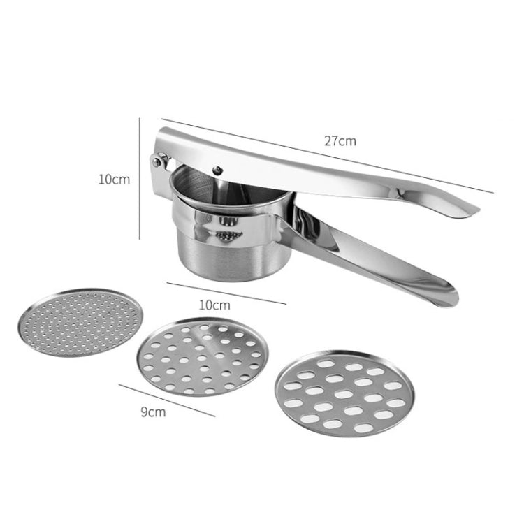 Stainless Steel Potato Press Manual Juicer Vegetable And Fruit Squeezer, Model: SJ-02 Side Hole - Stirrer & Squeezer by PMc TechLife | Online Shopping South Africa | PMc TechLife | Buy Now Pay Later Mobicred