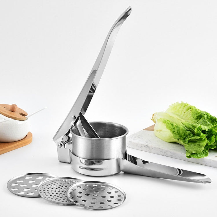 Stainless Steel Potato Press Manual Juicer Vegetable And Fruit Squeezer, Model: 3 In 1 - Stirrer & Squeezer by PMc TechLife | Online Shopping South Africa | PMc TechLife | Buy Now Pay Later Mobicred