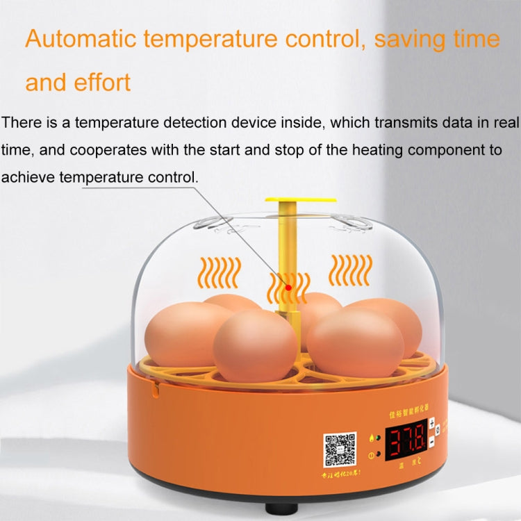 6-Eggs Small Household Experimental Children Smart Chicken Incubators, Spec: Dual-electric Automatic EU Plug - Incubators by PMC TechLife | Online Shopping South Africa | PMC TechLife