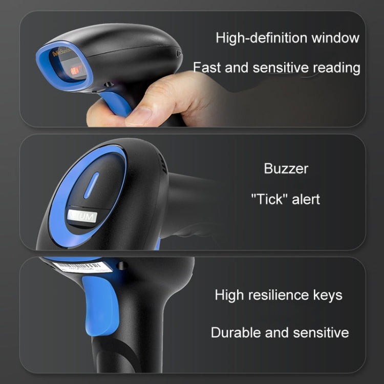 Supermarket Cashier Express Scanner Warehouse Handheld Barcode Scanning Device, Model: Wireless Red Light - Barcode Scanner by PMC TechLife | Online Shopping South Africa | PMC TechLife | Buy Now Pay Later Mobicred