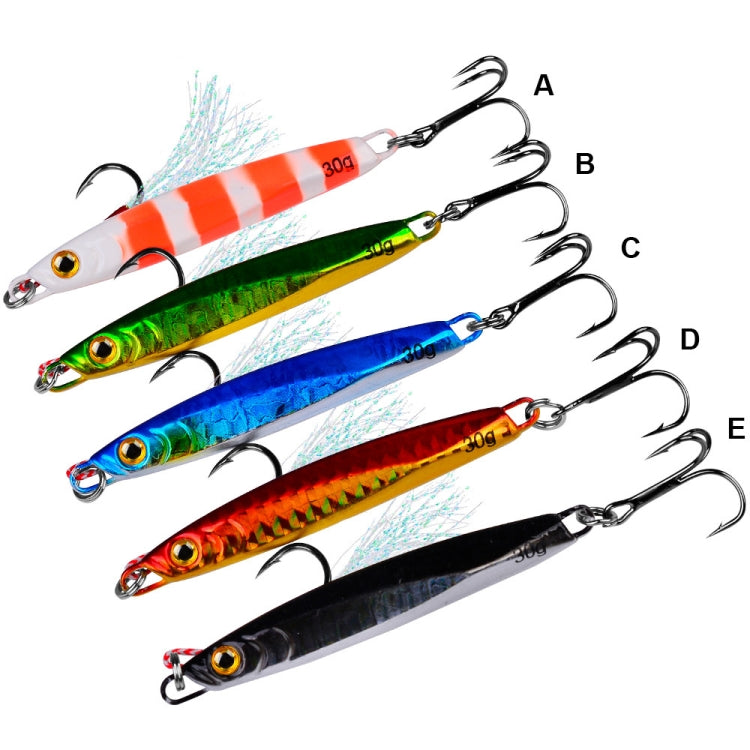 PROBEROS LF128 Long Casting Lure Iron Plate Lead Fish Freshwater Sea Fishing Warp Bass Metal Sequins Baits, Size: 7g(Color B) - Fishing Lures by PROBEROS | Online Shopping South Africa | PMC TechLife | Buy Now Pay Later Mobicred