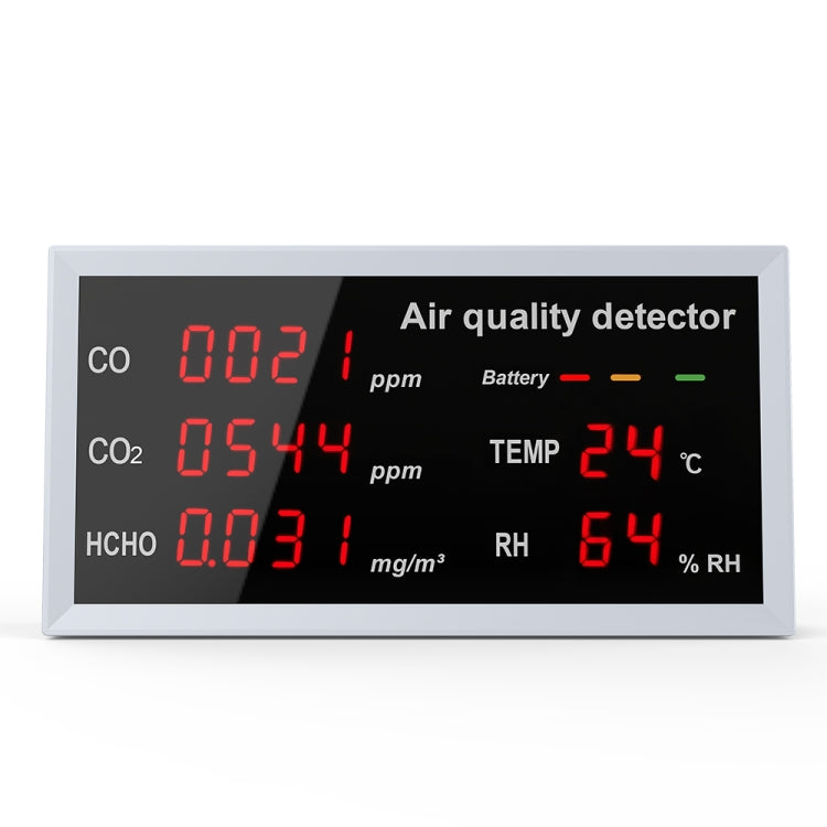 5-in-1 Indoor Home Portable Air Monitor TVOC Formaldehyde Detector(W17A Light Gray) - Air & Water Quality Tester by PMC TechLife | Online Shopping South Africa | PMC TechLife | Buy Now Pay Later Mobicred
