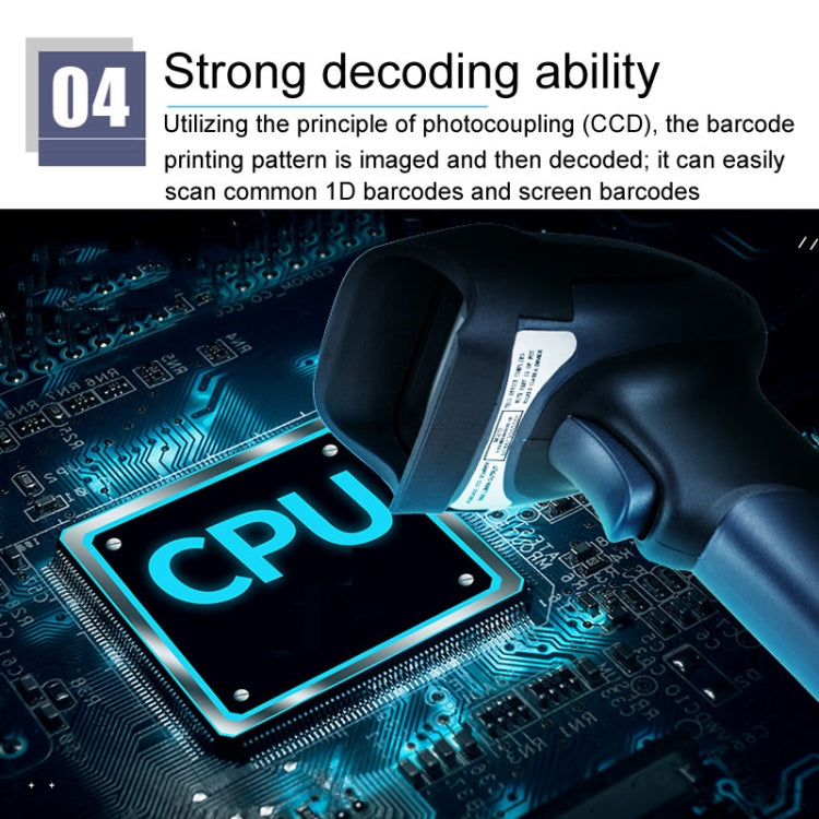 NETUM One-Dimensional Self-Sensing Code Sweeper Handheld Mobile Red Light Scanning Machine, Model: Wired With Bracket - free shipping - PMC TechLife - Order now!