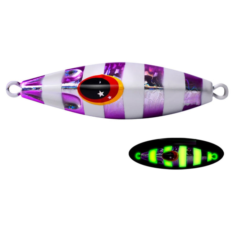 PROBEROS LF124 Deep Sea Iron Plate Lead Fish Fishing Lure Slow Sinking Rocking Luminous Boat Fishing Bait, Size: 80g(Color B) - Fishing Lures by PROBEROS | Online Shopping South Africa | PMC TechLife | Buy Now Pay Later Mobicred