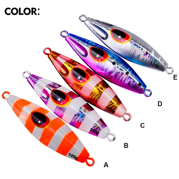 PROBEROS LF124 Deep Sea Iron Plate Lead Fish Fishing Lure Slow Sinking Rocking Luminous Boat Fishing Bait, Size: 40g(Color B) - Fishing Lures by PROBEROS | Online Shopping South Africa | PMC TechLife | Buy Now Pay Later Mobicred