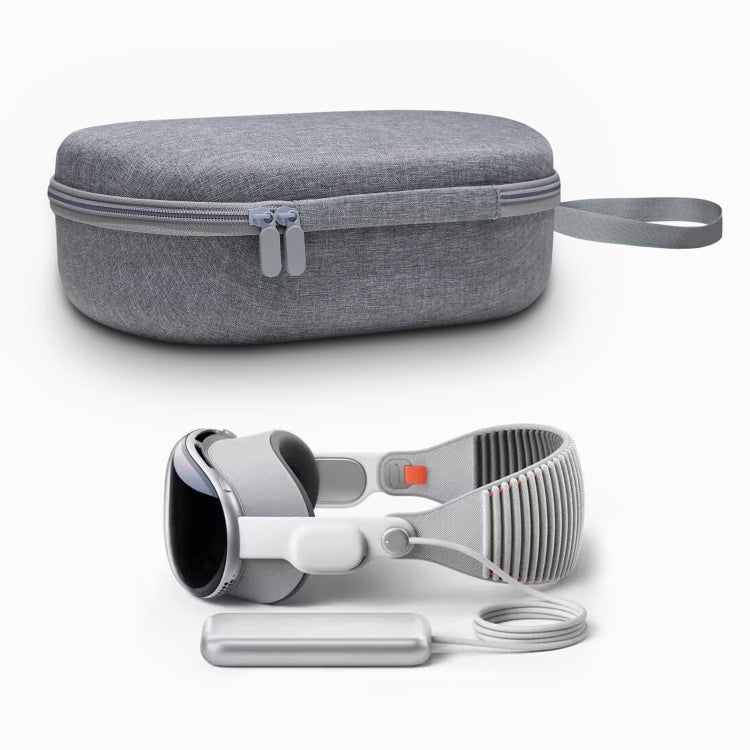 JYS-APP001 For Apple Vision Pro Headset Storage Bag VR Glasses Anti-Scrape Portable Bag, Color: Gray Linen - VR Accessories by JYS | Online Shopping South Africa | PMC TechLife | Buy Now Pay Later Mobicred