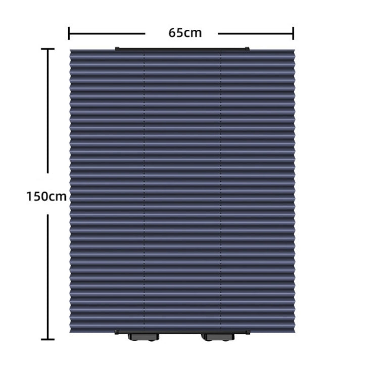 65 x 150cm Car Front Gear Auto Retractable Sunshade Household Pleated Window Covering - Sound & Heat Insulation Cotton by PMC TechLife | Online Shopping South Africa | PMC TechLife | Buy Now Pay Later Mobicred