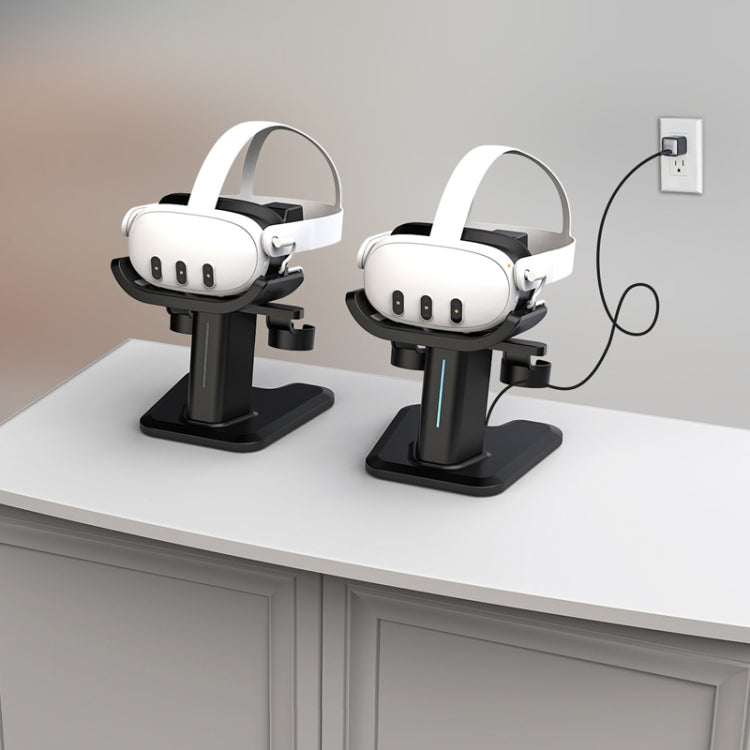 For Meta Quest 3 / 2 / Pro Charging Storage Stand With RGB Lights(Black) - VR Accessories by PMC TechLife | Online Shopping South Africa | PMC TechLife
