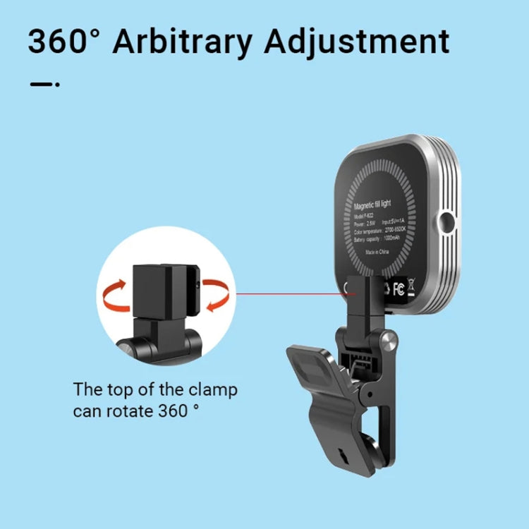 Mini Magnetic Fill Light Rechargeable Tri-Color Temperature Selfie Light - Selfie Light by PMC TechLife | Online Shopping South Africa | PMC TechLife