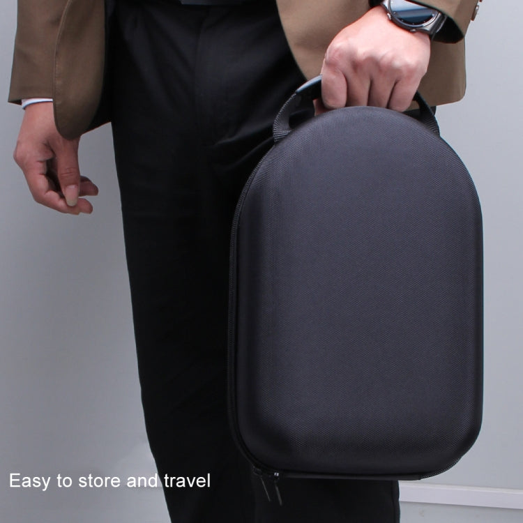 For Apple Vision Pro Storage Bag VR Headwear EVA Portable Hard Case(Cloth Pattern Black) - VR Accessories by PMC TechLife | Online Shopping South Africa | PMC TechLife | Buy Now Pay Later Mobicred