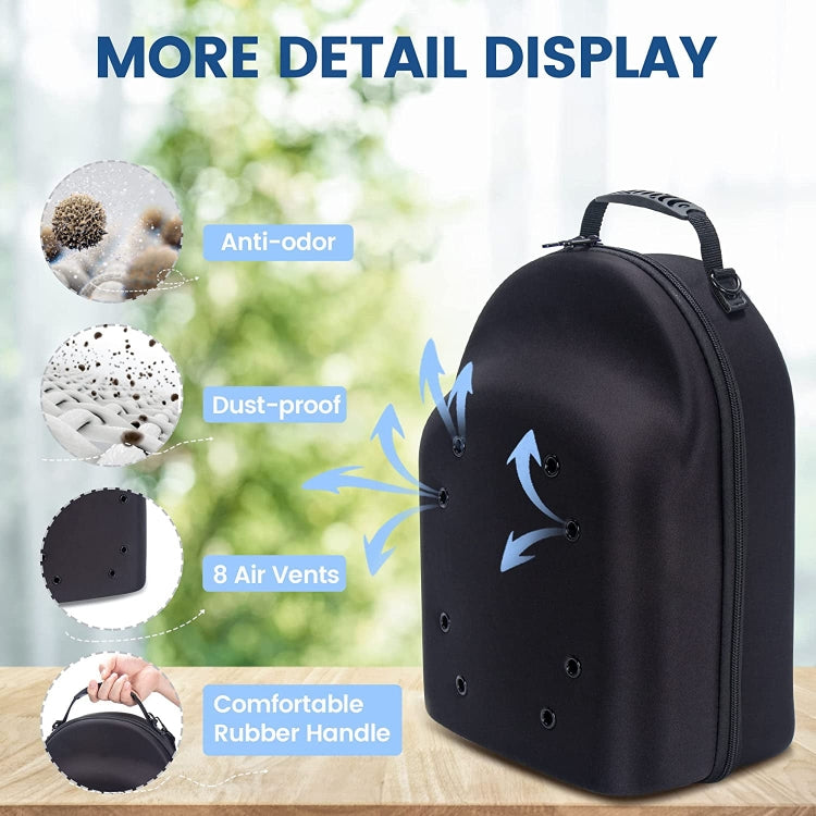 EVA Lightweight Durable Zipper Hat Storage Bag(Black) - Storage Bags by PMC TechLife | Online Shopping South Africa | PMC TechLife