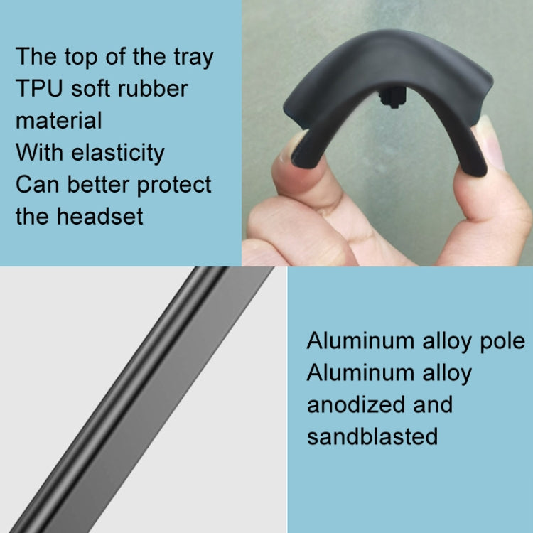 Desktop Headphone Holder Cell Phone Tablet Stand(White) - Headset Stand by PMC TechLife | Online Shopping South Africa | PMC TechLife