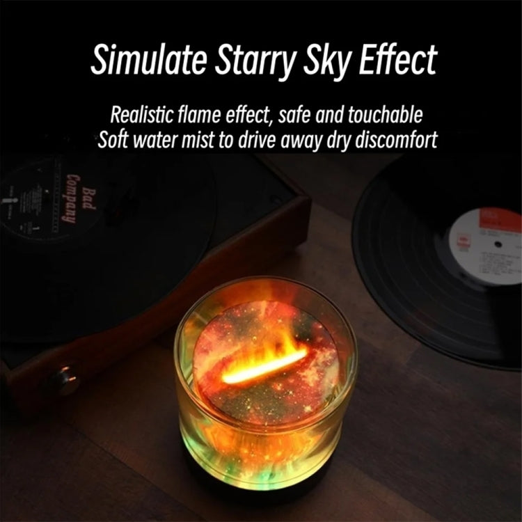Colorful Light Flame Aromatherapy Humidifier Home Ambient Light Desktop Fragrance Diffuser(White) - Air Purifiers & Accessories by PMc TechLife | Online Shopping South Africa | PMc TechLife | Buy Now Pay Later Mobicred