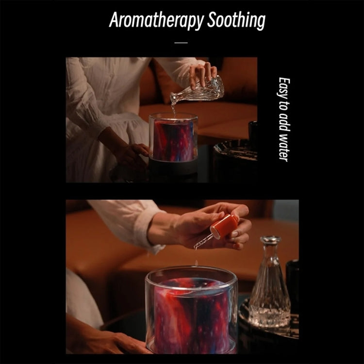 Colorful Light Flame Aromatherapy Humidifier Home Ambient Light Desktop Fragrance Diffuser(White) - Air Purifiers & Accessories by PMc TechLife | Online Shopping South Africa | PMc TechLife | Buy Now Pay Later Mobicred