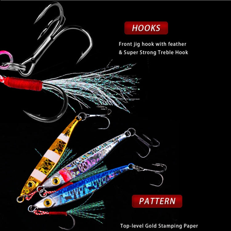 PROBEROS LF126 Long Casting Lead Fish Bait Freshwater Sea Fishing Fish Lures Sequins, Weight: 7g(Color E) - Fishing Lures by PROBEROS | Online Shopping South Africa | PMC TechLife | Buy Now Pay Later Mobicred