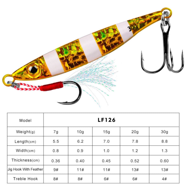PROBEROS LF126 Long Casting Lead Fish Bait Freshwater Sea Fishing Fish Lures Sequins, Weight: 20g(Color B) - Fishing Lures by PROBEROS | Online Shopping South Africa | PMC TechLife | Buy Now Pay Later Mobicred