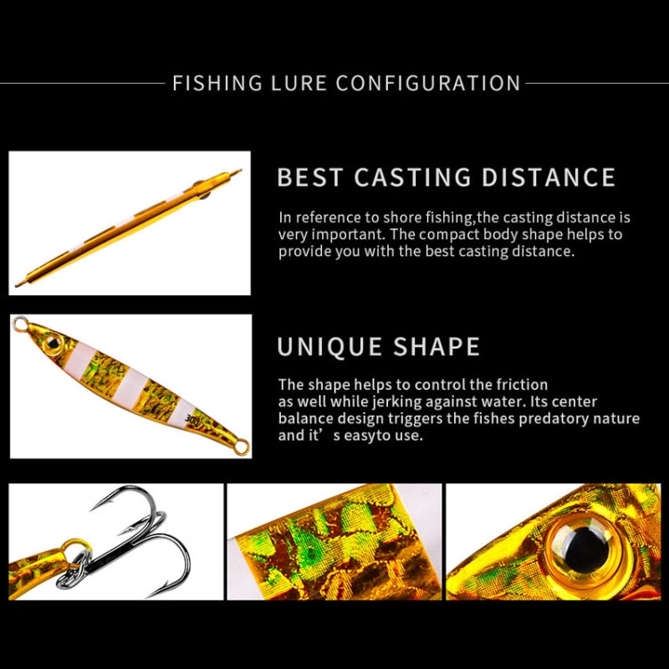PROBEROS LF126 Long Casting Lead Fish Bait Freshwater Sea Fishing Fish Lures Sequins, Weight: 15g(Color B) - free shipping - PMC TechLife - Order now!