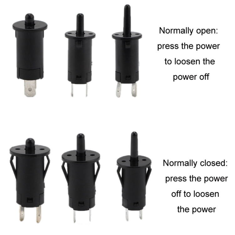 3pcs Refrigerator Door Light Switch Wardrobe Door Self-reset Switch, Size: Normally Closed 4.6mm - Refrigerators & Accessories by PMC TechLife | Online Shopping South Africa | PMC TechLife | Buy Now Pay Later Mobicred