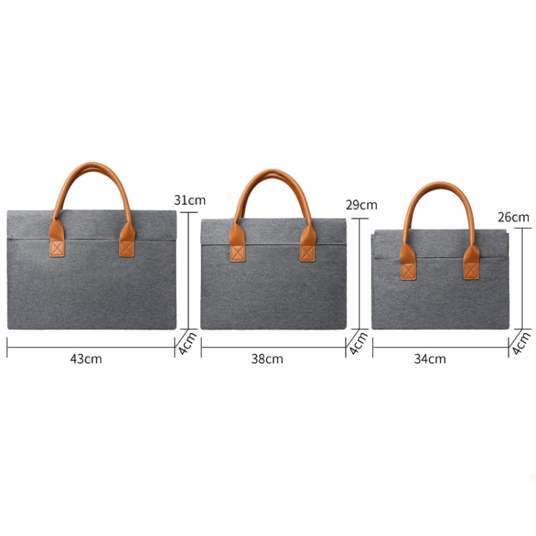 13.3 Inch Oxford Cloth Lightweight Portable Laptop Bag With PU Handle(Red) - 13.3 inch by PMC Jewellery | Online Shopping South Africa | PMC Jewellery | Buy Now Pay Later Mobicred