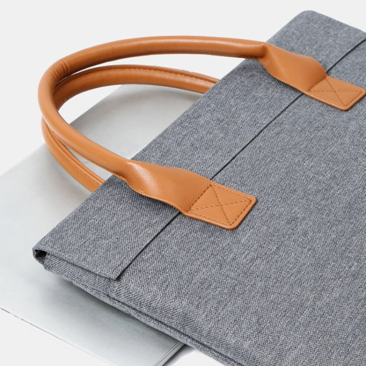 13.3 Inch Oxford Cloth Lightweight Portable Laptop Bag With PU Handle(Black) - free shipping - PMC Jewellery - Order now!