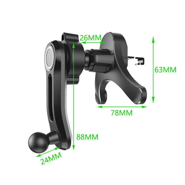Car Air-conditioning Vent Y-shaped Base Mobile Phone Holder, Color: Tenth Generation Balck - Car Holders by PMC TechLife | Online Shopping South Africa | PMC TechLife | Buy Now Pay Later Mobicred