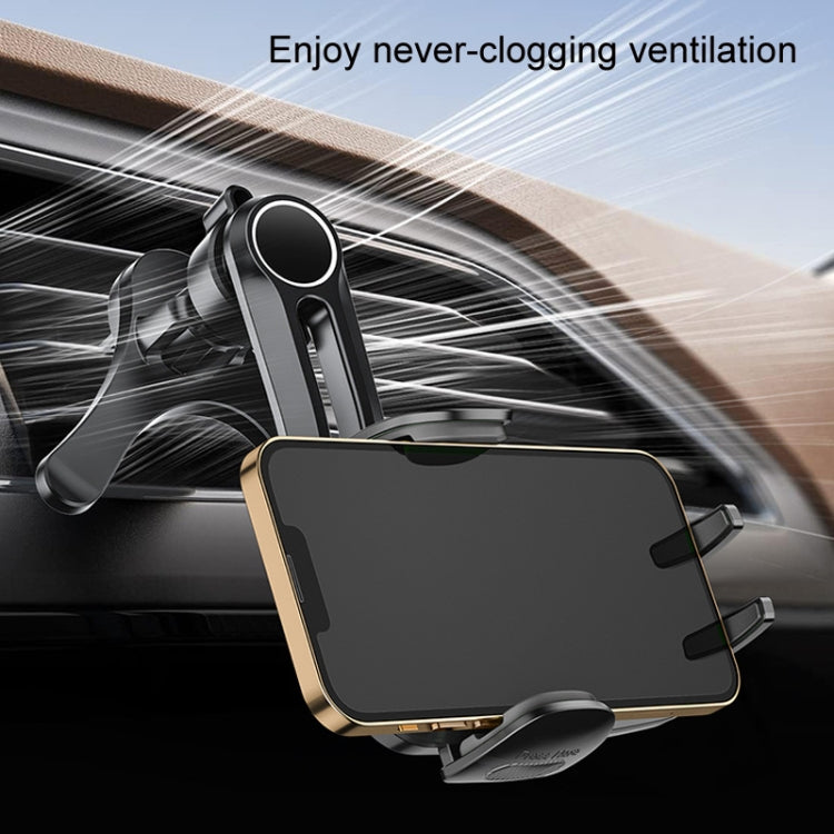 Car Air-conditioning Vent Y-shaped Base Mobile Phone Holder, Color: Ninth Generation Black - free shipping - PMC TechLife - Order now!