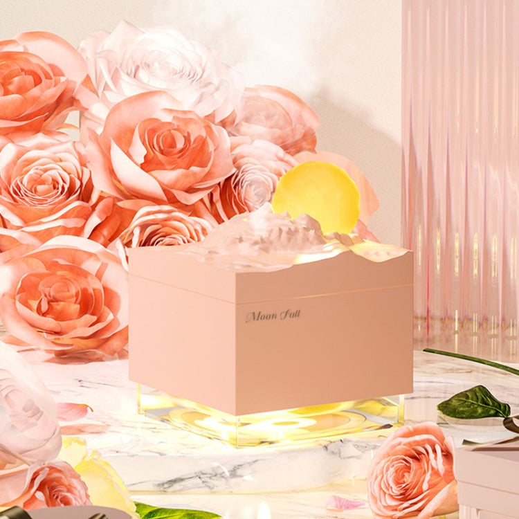 Moon Meteorite Mini Humidifier With Colorful Night Light(Pink) - free shipping - PMC TechLife - Order now!