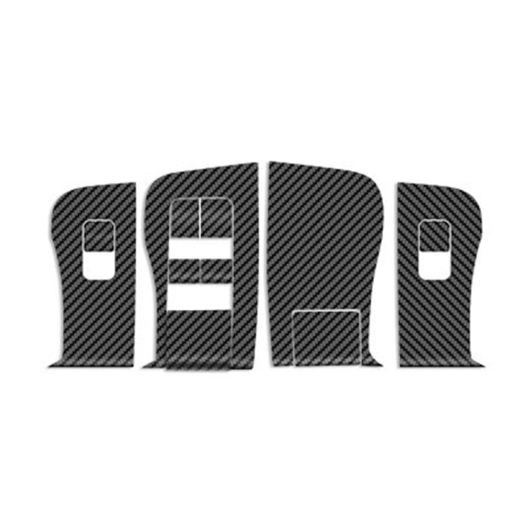 4pcs /Set For Tesla Model 3 Lift Window Button Sticker Car Interior, Style: Carbon Fiber - Car Interior Mouldings by PMC TechLife | Online Shopping South Africa | PMC TechLife | Buy Now Pay Later Mobicred