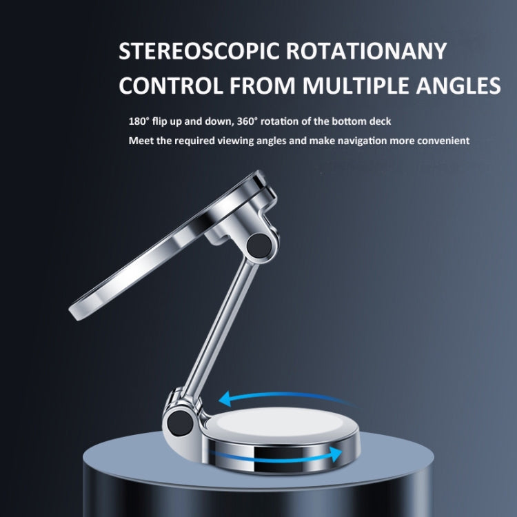 Zinc Alloy Car Screen Magnetic Mobile Phone Holder(Silver) - Car Holders by PMC TechLife | Online Shopping South Africa | PMC TechLife | Buy Now Pay Later Mobicred