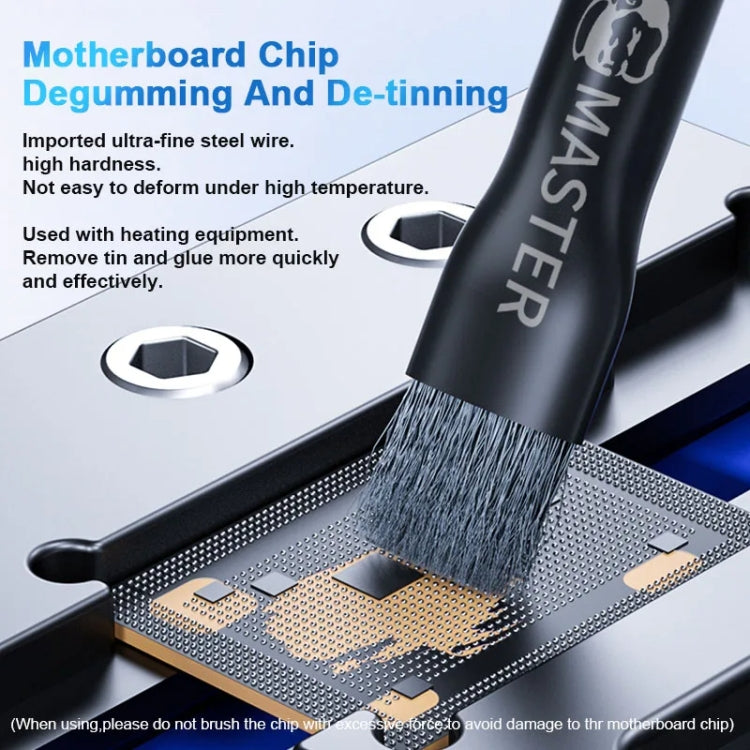 MECHANIC Cell Phone Motherboard Chip Degumming Brush PCB De-Tin Cleaning Cylinder Long Handle Brush, Style: Sideburns - Brushes by MECHANIC | Online Shopping South Africa | PMC TechLife | Buy Now Pay Later Mobicred