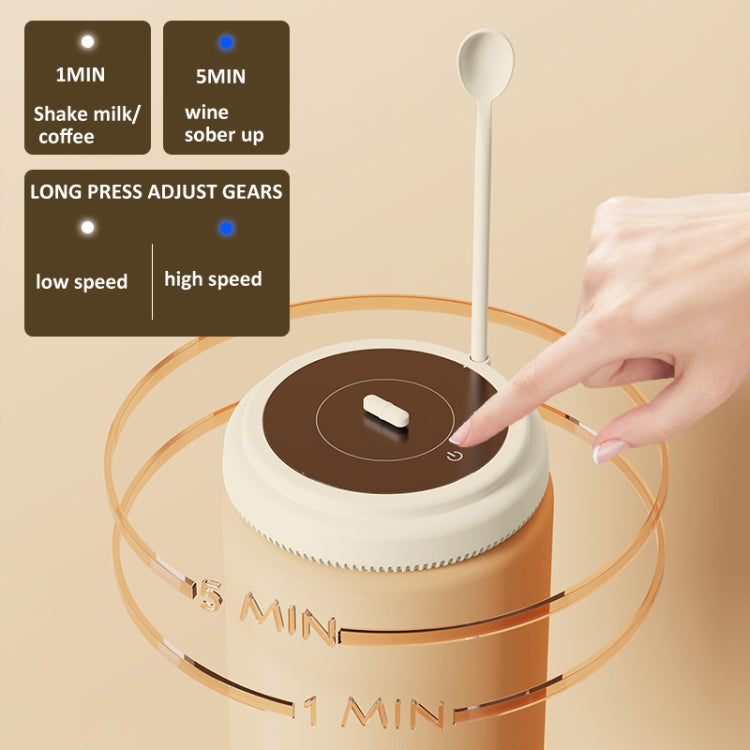 10000rpm/Min Magnetic Levitation Electric Coffee Stirrer Milk Shaker With Cup Gift Box(Pink) - free shipping - PMC TechLife - Order now!