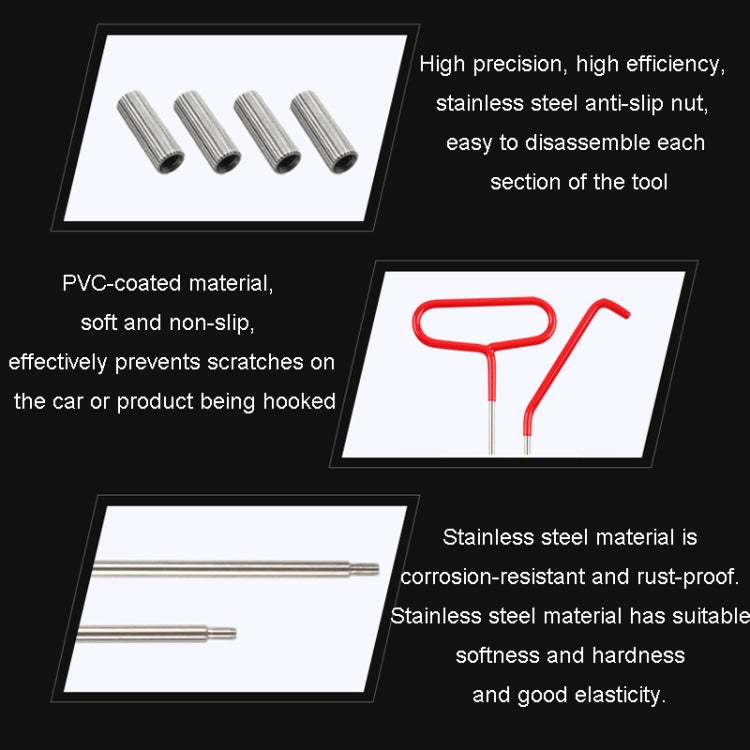 Car Air Bag Wedge Pump Audio Disassembly Repair Kit(13pcs/set Red) - Hand Tool Sets by PMC TechLife | Online Shopping South Africa | PMC TechLife | Buy Now Pay Later Mobicred