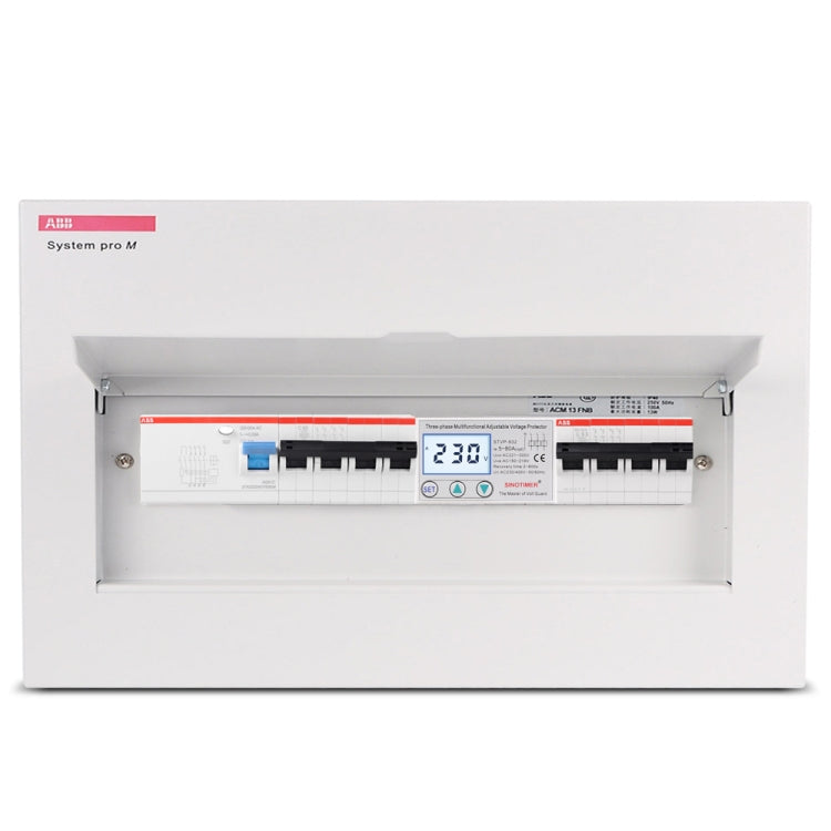 SINOTIMER STVP-932 50A 3-phase 380V LCD Self-resetting Adjustable Surge Voltage Protector - free shipping - PMC TechLife - Order now!