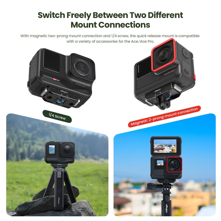 For Insta360 Ace / Ace Pro / X5 aMagisn Metal Magnetic Quick Release Sports Camera Accessories - free shipping - PMC TechLife - Order now!
