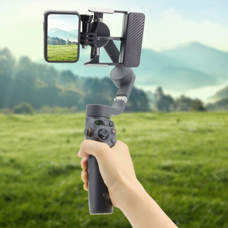 Universal Phone Gimbal to Sports Camera Adapter For DJI OSMO 6 / 5 / 4 / 3 to Gopro DJI Action 4(Black) -  by PMC TechLife | Online Shopping South Africa | PMC TechLife