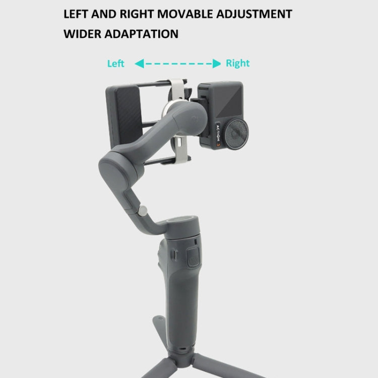 Universal Phone Gimbal to Sports Camera Adapter For DJI OSMO 6 / 5 / 4 / 3 to Gopro DJI Action 4(Black) -  by PMC TechLife | Online Shopping South Africa | PMC TechLife