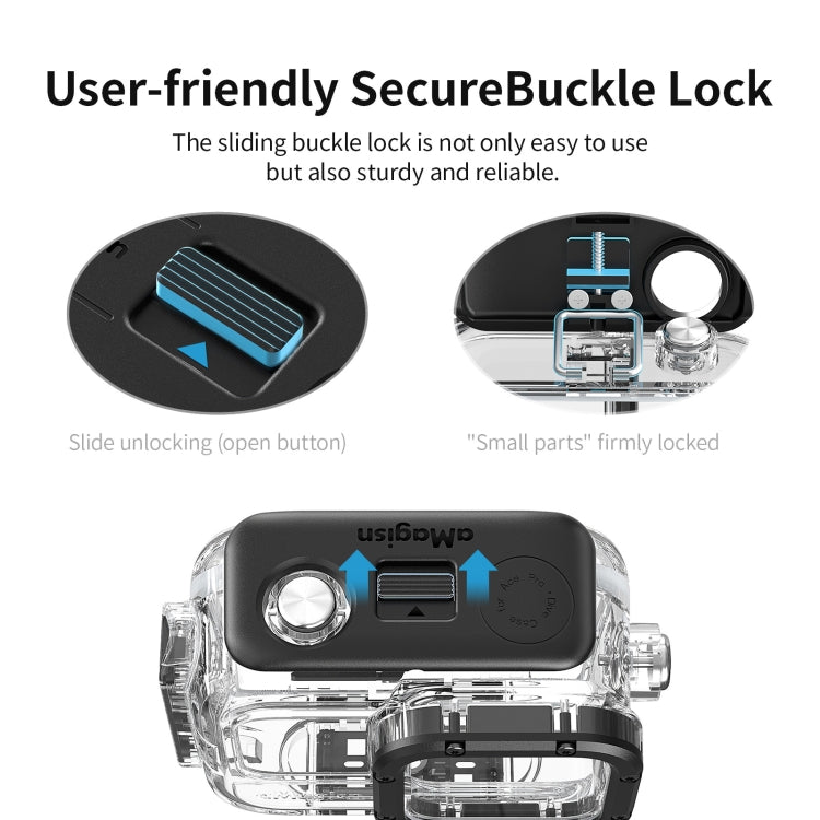 For Insta360 Ace aMagisn Horizontal and Vertical Shooting Dive Shell 60m Waterproof Shell Accessories - Case & Bags by aMagisn | Online Shopping South Africa | PMC TechLife | Buy Now Pay Later Mobicred