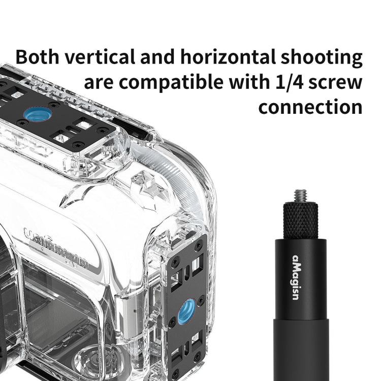 For Insta360 Ace aMagisn Horizontal and Vertical Shooting Dive Shell 60m Waterproof Shell Accessories - Case & Bags by aMagisn | Online Shopping South Africa | PMC TechLife | Buy Now Pay Later Mobicred