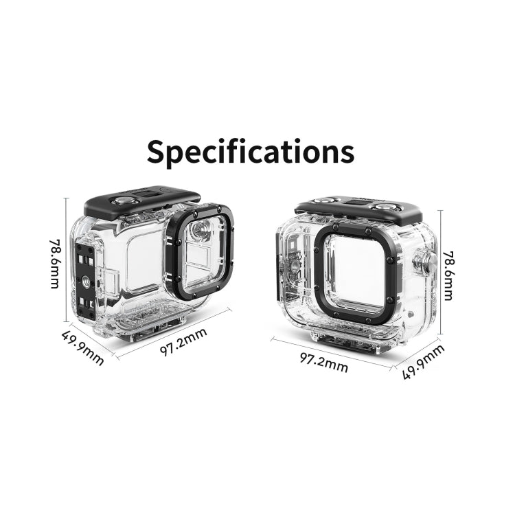 For Insta360 Ace aMagisn Horizontal and Vertical Shooting Dive Shell 60m Waterproof Shell Accessories - Case & Bags by aMagisn | Online Shopping South Africa | PMC TechLife | Buy Now Pay Later Mobicred