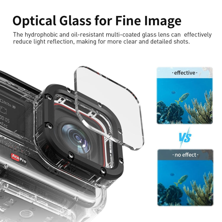 For Insta360 Ace aMagisn Horizontal and Vertical Shooting Dive Shell 60m Waterproof Shell Accessories - Case & Bags by aMagisn | Online Shopping South Africa | PMC TechLife | Buy Now Pay Later Mobicred