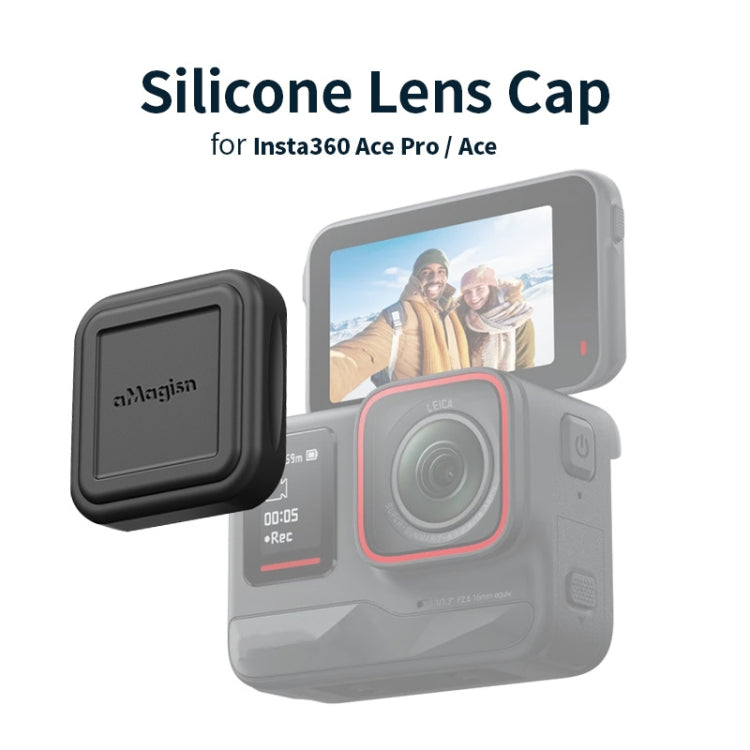 For Insta360 Ace Pro aMagisn Silicone Lens Cap Protective Cover Sports Camera Accessories - Len Accessories by aMagisn | Online Shopping South Africa | PMC TechLife | Buy Now Pay Later Mobicred